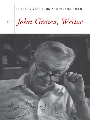 cover image of John Graves, Writer